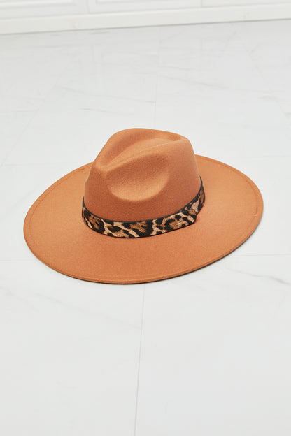 Sombrero Fedora con detalle de leopardo de In The Wild