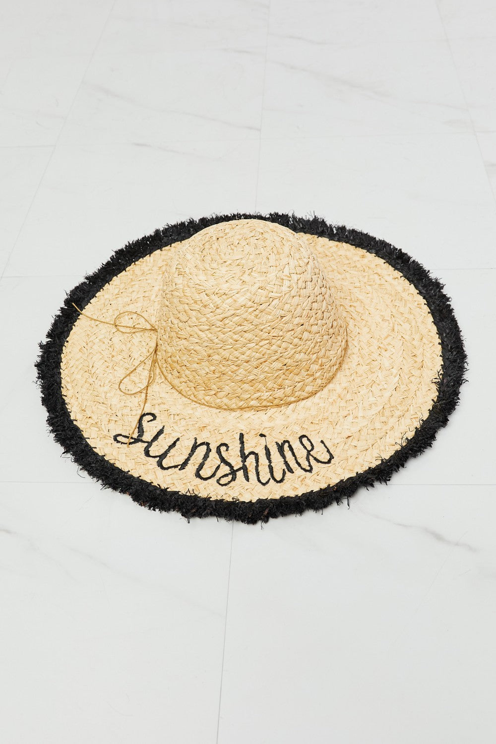 Sombrero con flecos de paja Sunshine